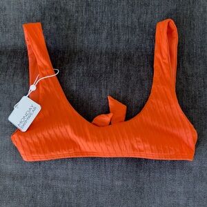 Monday Swimwear Bikini Set - Top and Bottom - Cabo San Lucas Persimmon Color